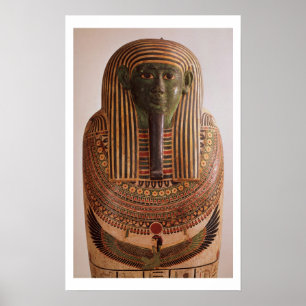 Poster Couvercle externe du sarcophage de Psametik I
