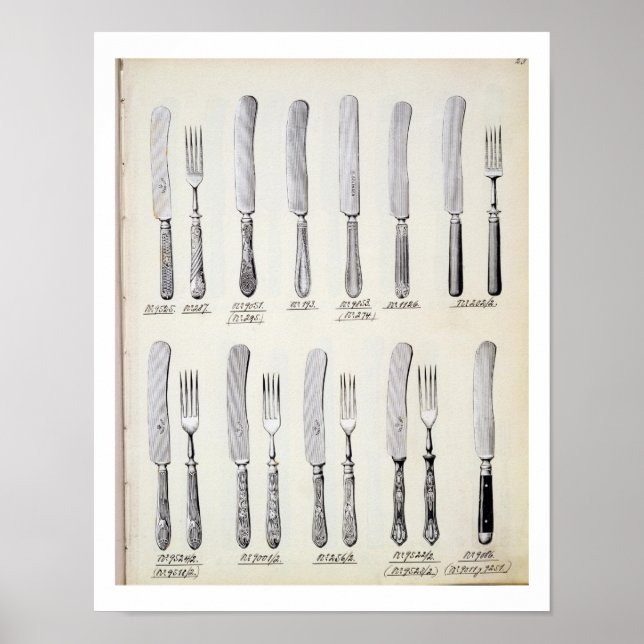 Poster Couverts, à partir d'un catalogue commercial (Devant)