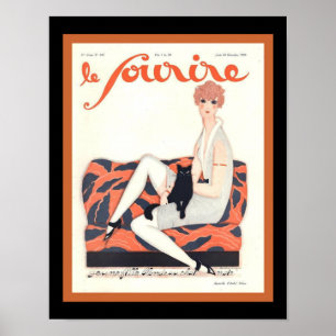 Poster Couverture 11x14 de Le Sourire French Deco 1928