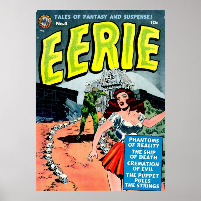 Poster Couverture comique Déplaisante vintage (Devant)