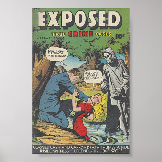 Poster Couverture comique vintage (Devant)