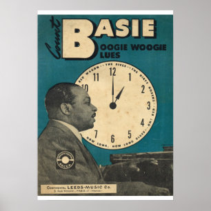 Poster Couverture de Count Basie de la musique de feuille