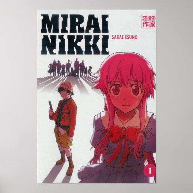 Poster Couverture de journal de l'avenir Mirai Nikki 1 (Devant)