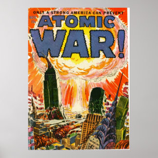 Poster Couverture de la bande dessinée de la Guerre atomi