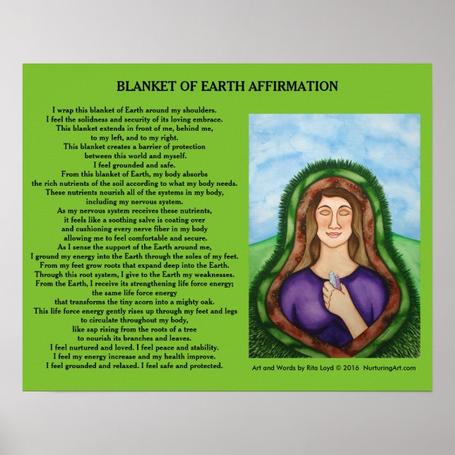 Poster Couverture de la Terre par Rita Loyd (Devant)
