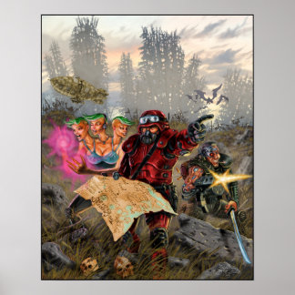 Poster Couverture de la zone de visibilité de la région d