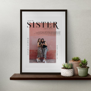Poster Couverture de magazine   Collage photo cadeau pour