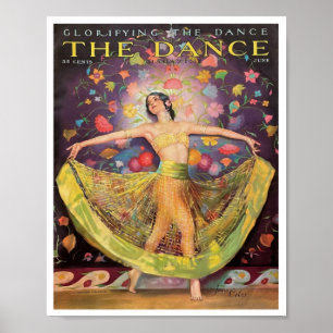 Poster Couverture de magazine de danse des années 1920 