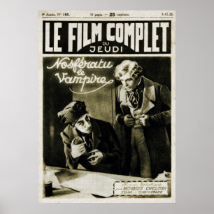 Poster Couverture de magazine française vintage de