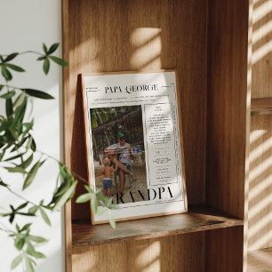 Poster Couverture de magazine minimaliste moderne   Grand