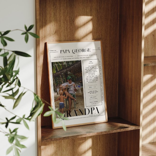 Poster Couverture de magazine minimaliste moderne | Grand (Créateur téléchargé)