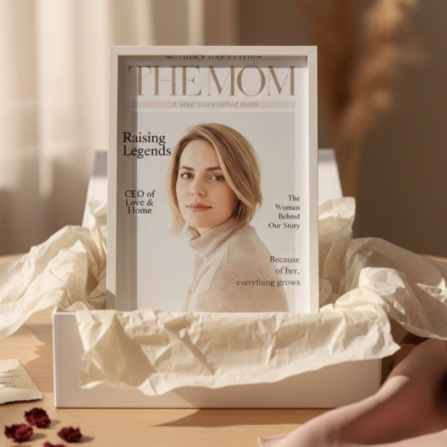 Poster Couverture de magazine personnalisée de luxe pour  (Créateur téléchargé)