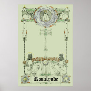 Poster Couverture de Rosalynde Vintage par Jessie Marion