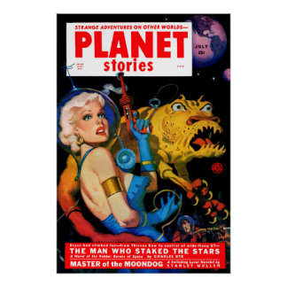 Poster Couverture des histoires de la planète Juillet 195