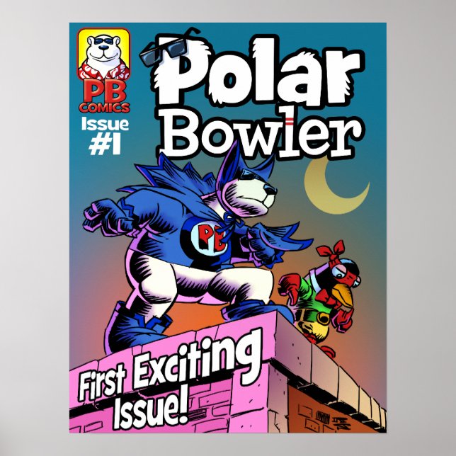 Poster Couverture du livre comique PB (Devant)