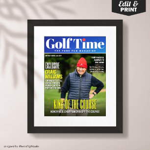 Poster Couverture du magazine Custom Golf, cadeau amusant