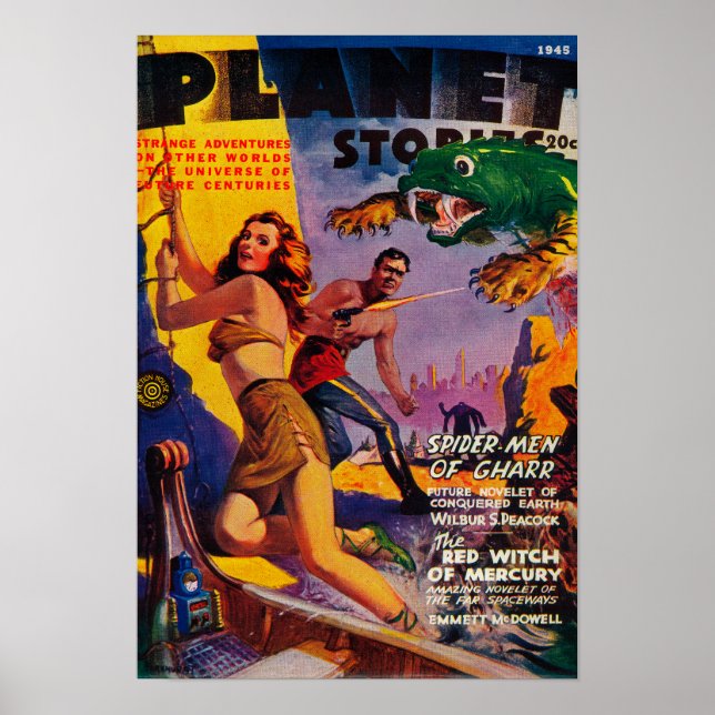 Poster Couverture du magazine Planet Stories 5 (Devant)