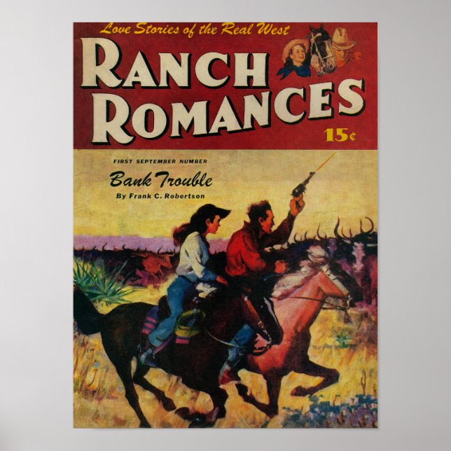 Poster Couverture du magazine Ranch Romances (Devant)