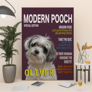 Poster Couverture du magazine Shih Tzu Parody