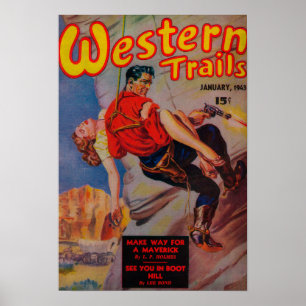 Poster Couverture du magazine Western Trails 3