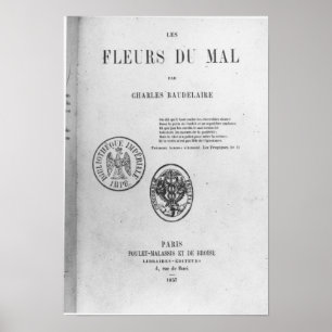 Poster Couverture, première édition de 'Les Fleurs du