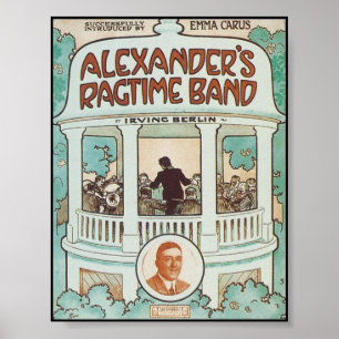 Poster Couverture Vintage de l'orchestre Alexander's Ragt