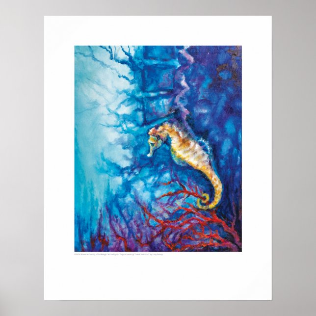 Poster Couverture X - Sacral Seahorse par L. Rainey (Devant)
