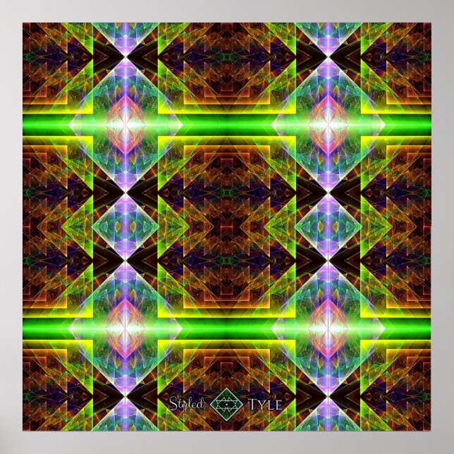 Poster Couvre-lit prisme triangulaire (Devant)
