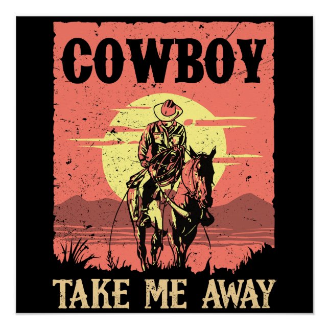 Poster Cow-boy (Devant)