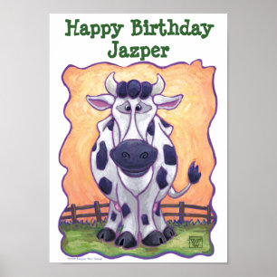 Poster Cow Party Center