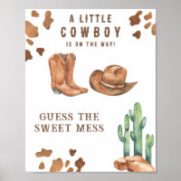Cowboy baby shower devine la douce pagaille