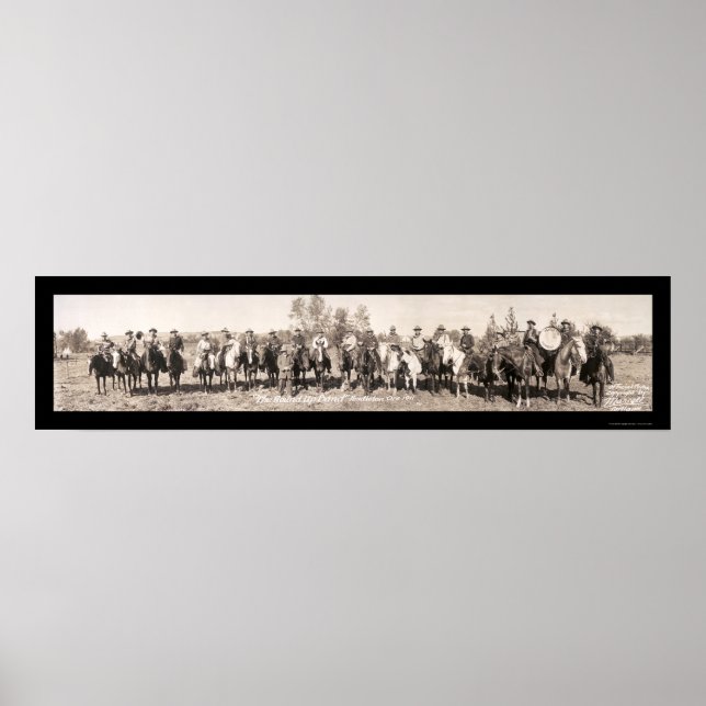 Poster Cowboy Band Oregon Photo 1911 (Devant)