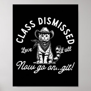 Poster Cowboy Cat Cl Rejeté Maintenant Aller Sur Git Jour