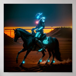 Poster Cowboy Cybernétique