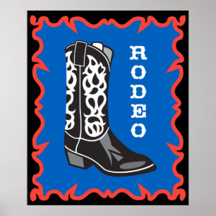 Poster Cowboy de rodéo