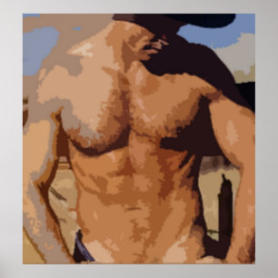 Poster Cowboy du désert
