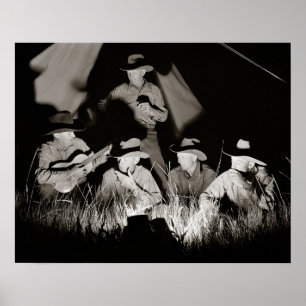Poster Cowboys du Montana, 1939. Photo vintage