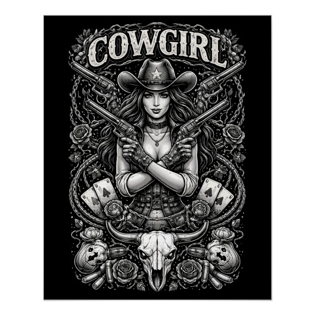 Poster Cowgirl de fer (Devant)