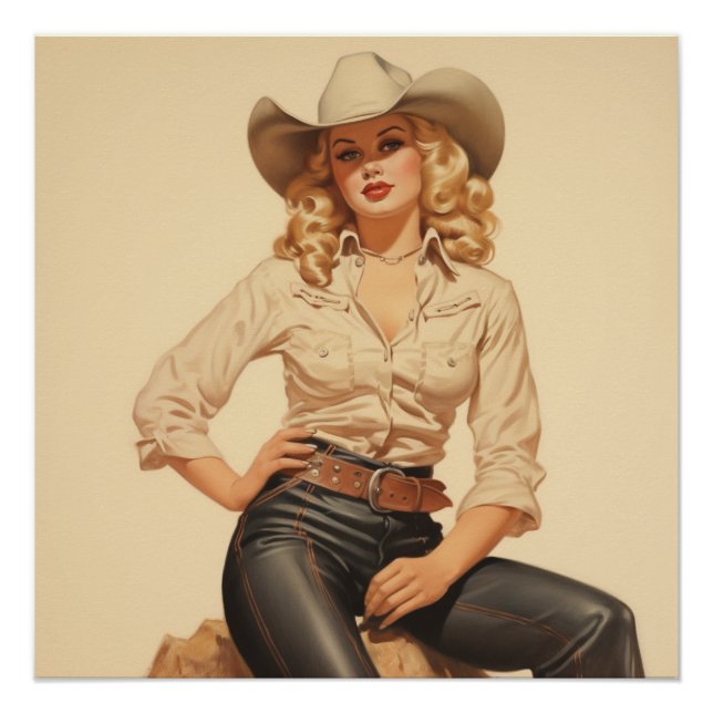 Poster Cowgirl Elegance Chronicles : Wild West Whispers (Devant)