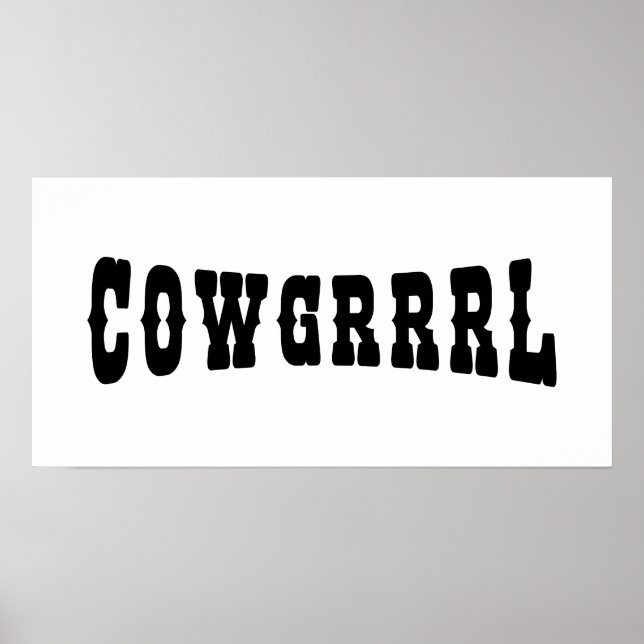 POSTER COWGRRRL (Devant)