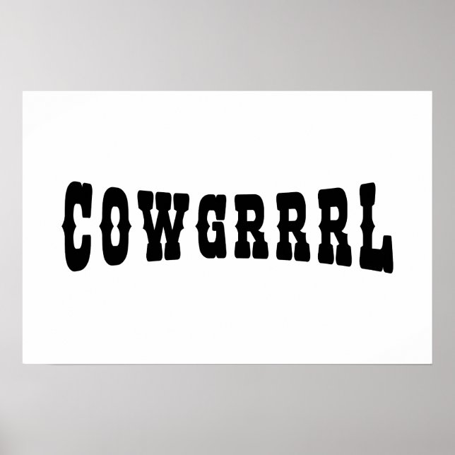 POSTER COWGRRRL (Devant)