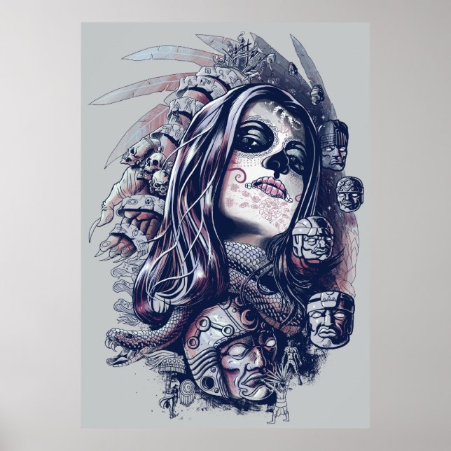 Poster Coyolxauhqui (Devant)