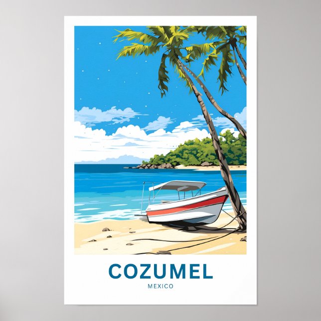 Poster Cozumel Mexico Travel Imprimer (Devant)