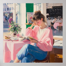 Cozy Café Daydream: Charming Art