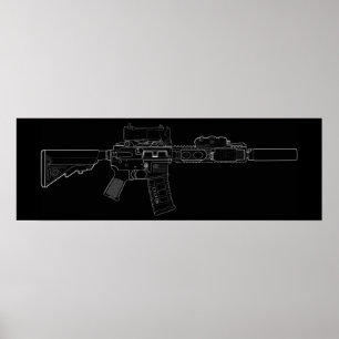 Poster CQBR MK18 Mod 0
