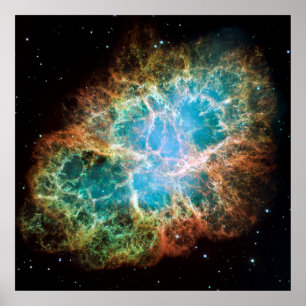 Poster Crab Nebula [24" x 24" Print]