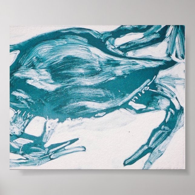 Poster crabe bleu (Devant)