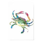 Crabe bleu aquarelle