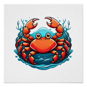 Poster crabe-drole