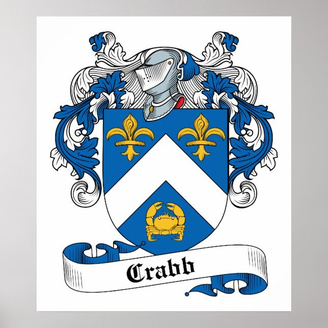 Poster Crabe Famille Crest (Devant)